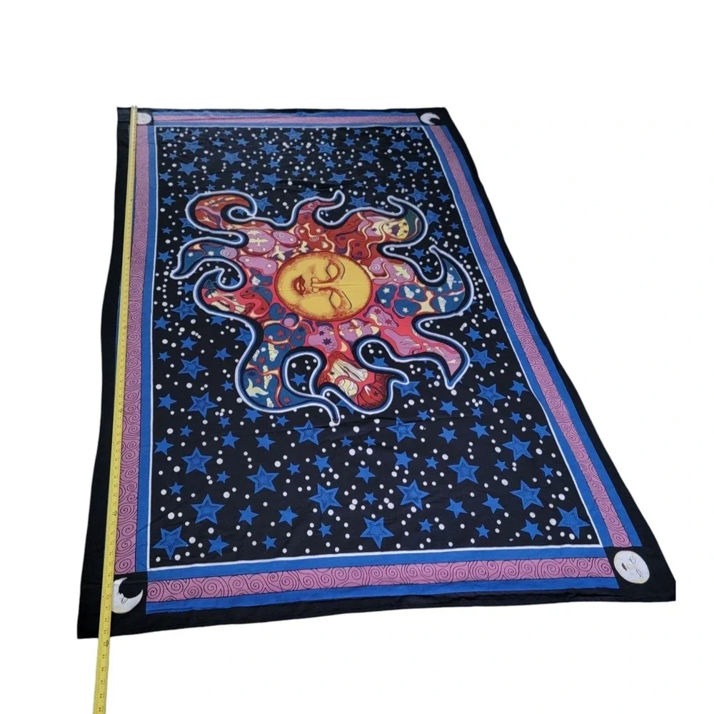 Sun Moon Stars Celestial Tapestry Wall Hanging India‎ Arts Bedspread 83